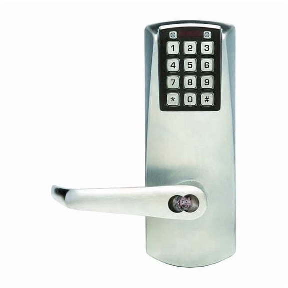 Electronic Lock,Satin Chrome,12 Button E2031BLL62641