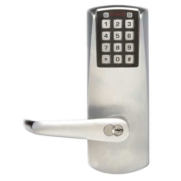 Simplex Electronic Lock,Satin Chrome,12 Button E2031XSLL62641