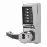 مجموعة أقفال زر الضغط Dormakaba،يمين، كروم لامع LR1021B-026-41