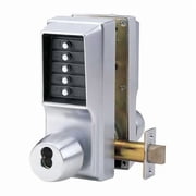 مجموعة أقفال زر الضغط Dormakaba،كروم ساتان،رافعة EE1021B/EE1011-26D-41