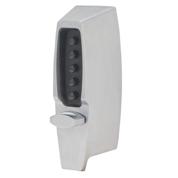 Pushbutton Deadbolt Simplex, Pushbutton Deadbolt, 710826D41, Satin Chrome - Walmart.com