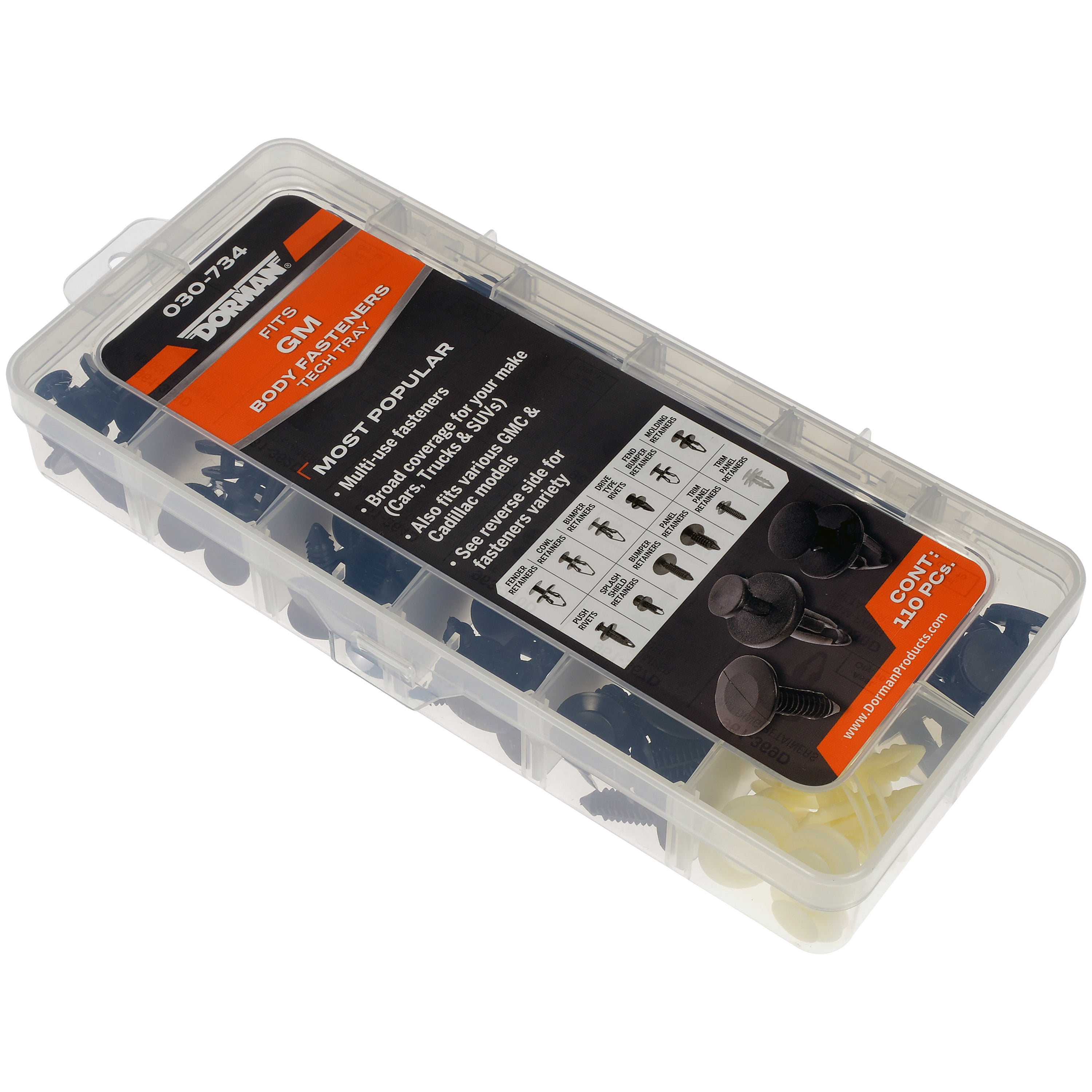 Dorman 030-734 Fastener Tech Tray (Pack of 110) - Walmart.com