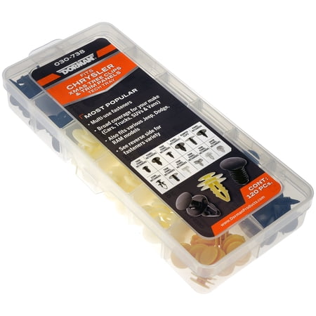Dorman 030-738 Fastener Tech Tray - Xmas Tree And Trim Panel Retainers (Pack of 120)