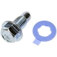thumbnail image 1 of Dorman 090-034 Engine Oil Drain Plug for Specific Models, Silver (Pack of 5), 1 of 2