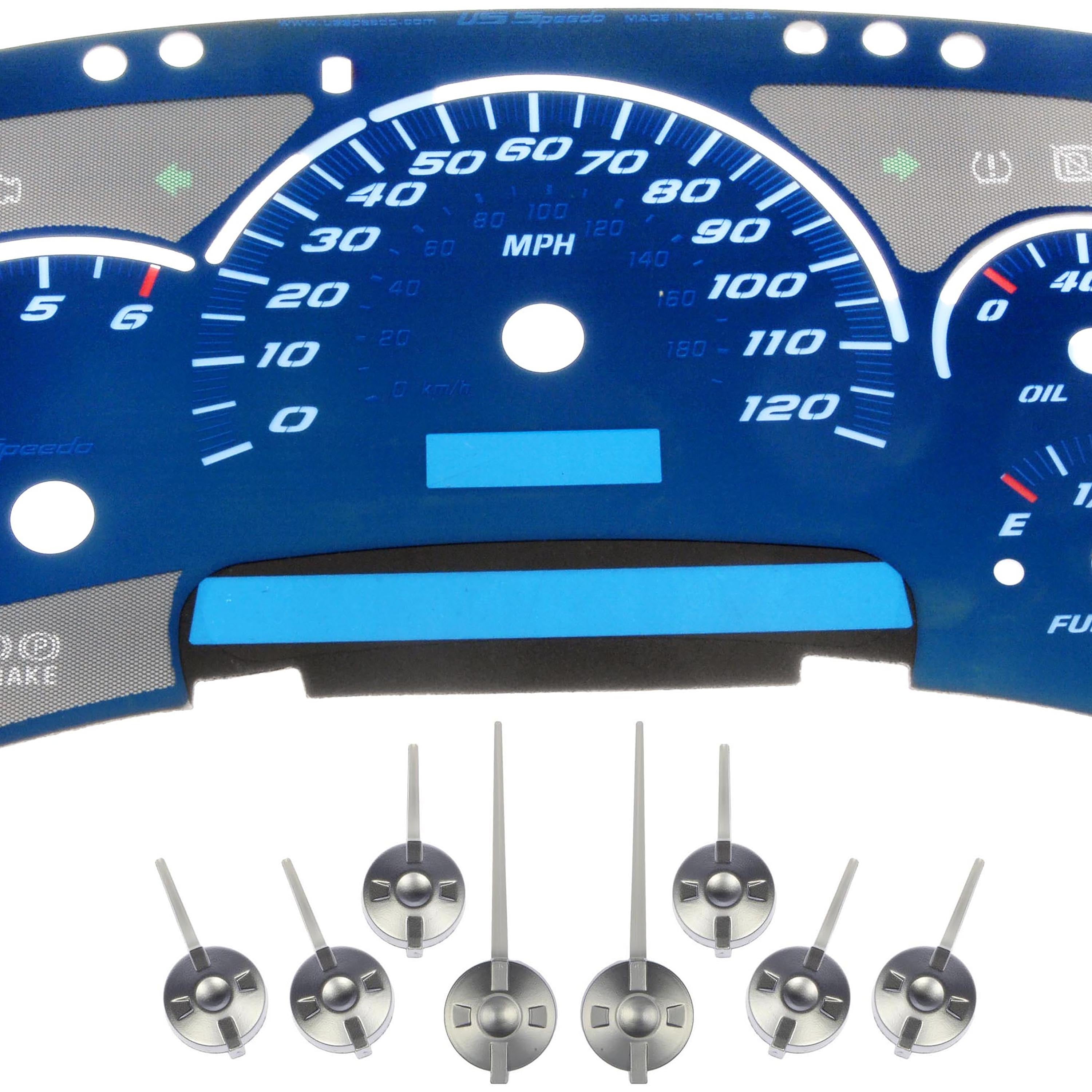 Dorman 10-0101F Instrument Cluster Upgrade Kit - Aqua for Specific Chevrolet / GMC Models