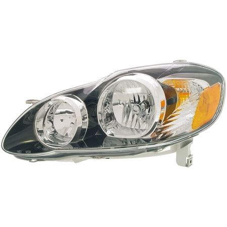 Dorman 1591167 Driver Side Headlight Assembly for Specific Toyota Models Fits select: 2005-2008 TOYOTA COROLLA CE/LE/S