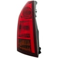thumbnail image 2 of DTMOTO Factory Tail Lights For 2003-2007 Cadillac CTS - Left+Right, Chrome Housing, Red Lens, Bulbs Included, Direct Replacement 2 of 5