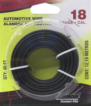 Dorman 18 Gauge Automotive Wire, Black, 40'