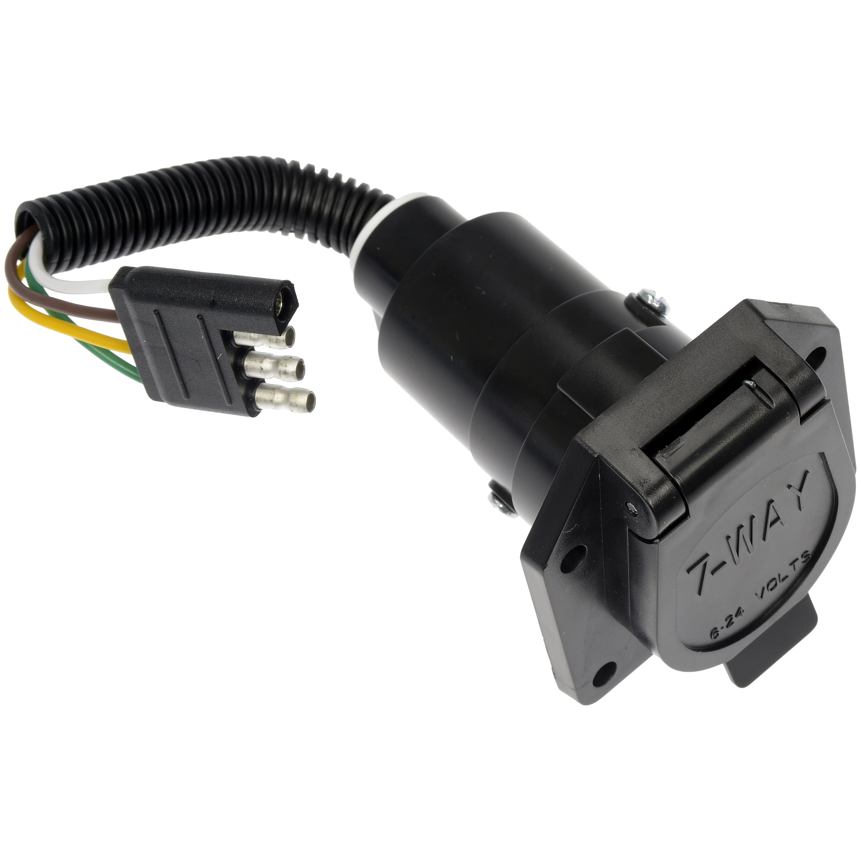 Dorman 48158 4-Flat Vehicle Side To 7-Blade Trailer Side Adapter