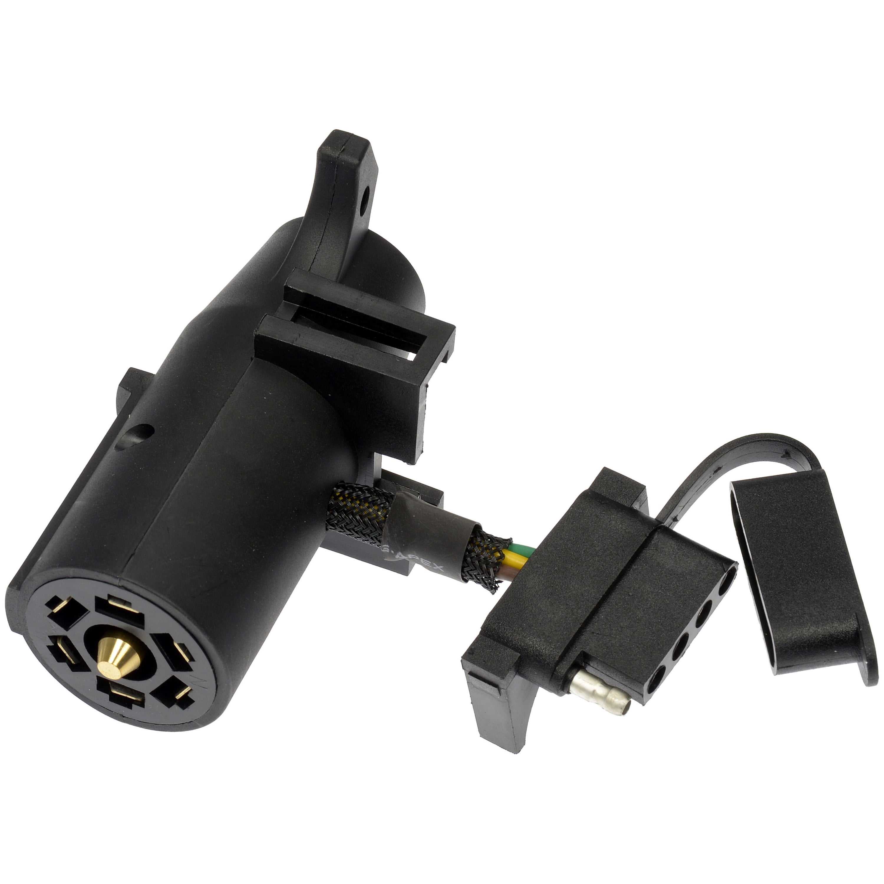Dorman 48166 7-Blade Vehicle Side To 6-Way Round And 4-Flat Trailer Side Adapter-CP Brake