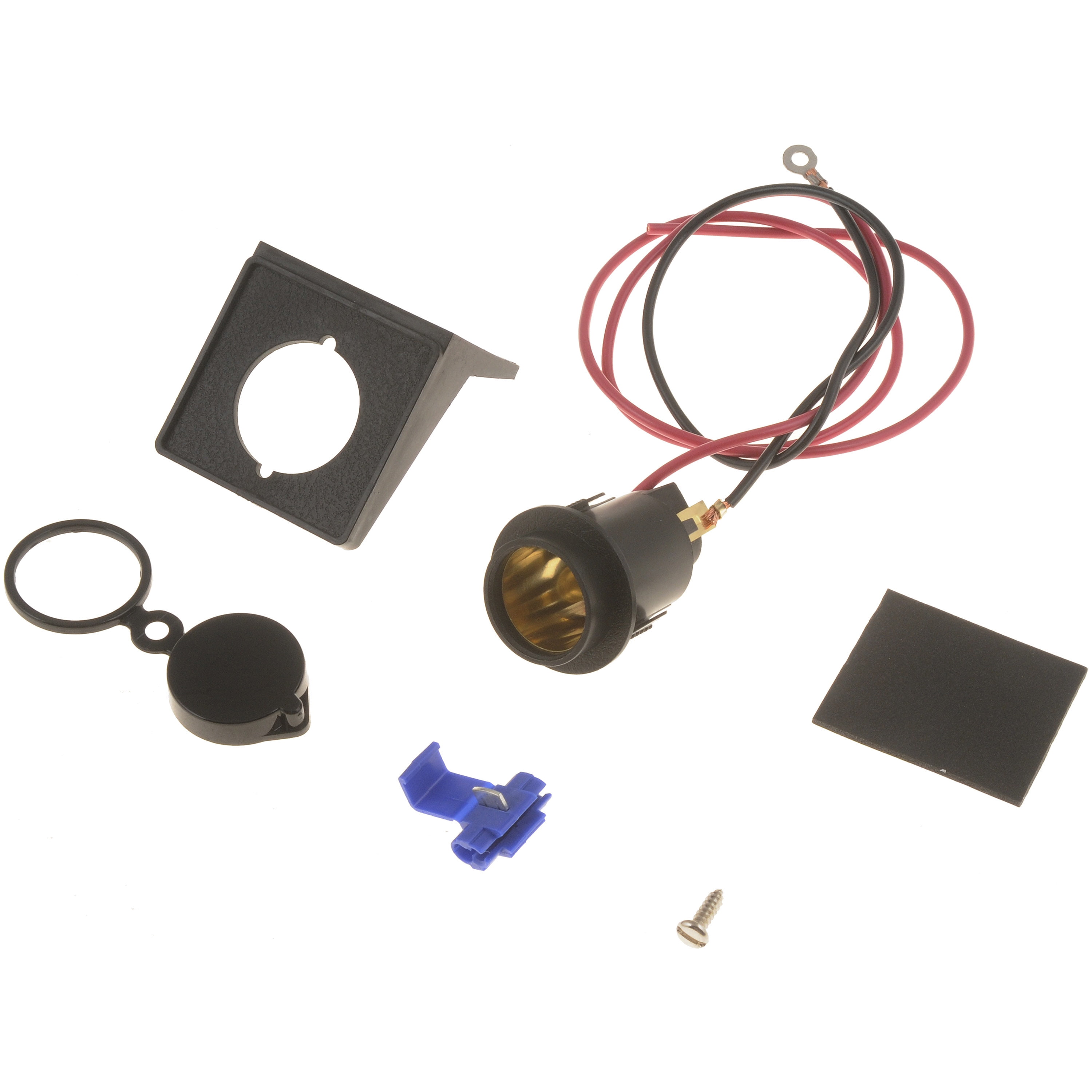 Dorman 56482 Dash Mount Lighter Receptacle Kit W/Socket,Cap,Bracket Wiring,Mounting Hardware