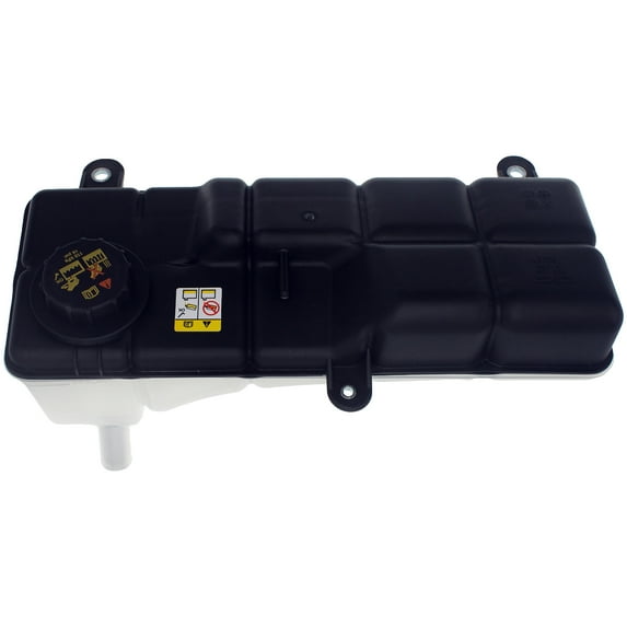 Dorman 603-134 Engine Coolant Reservoir for Specific Ford Models, Black and Clear