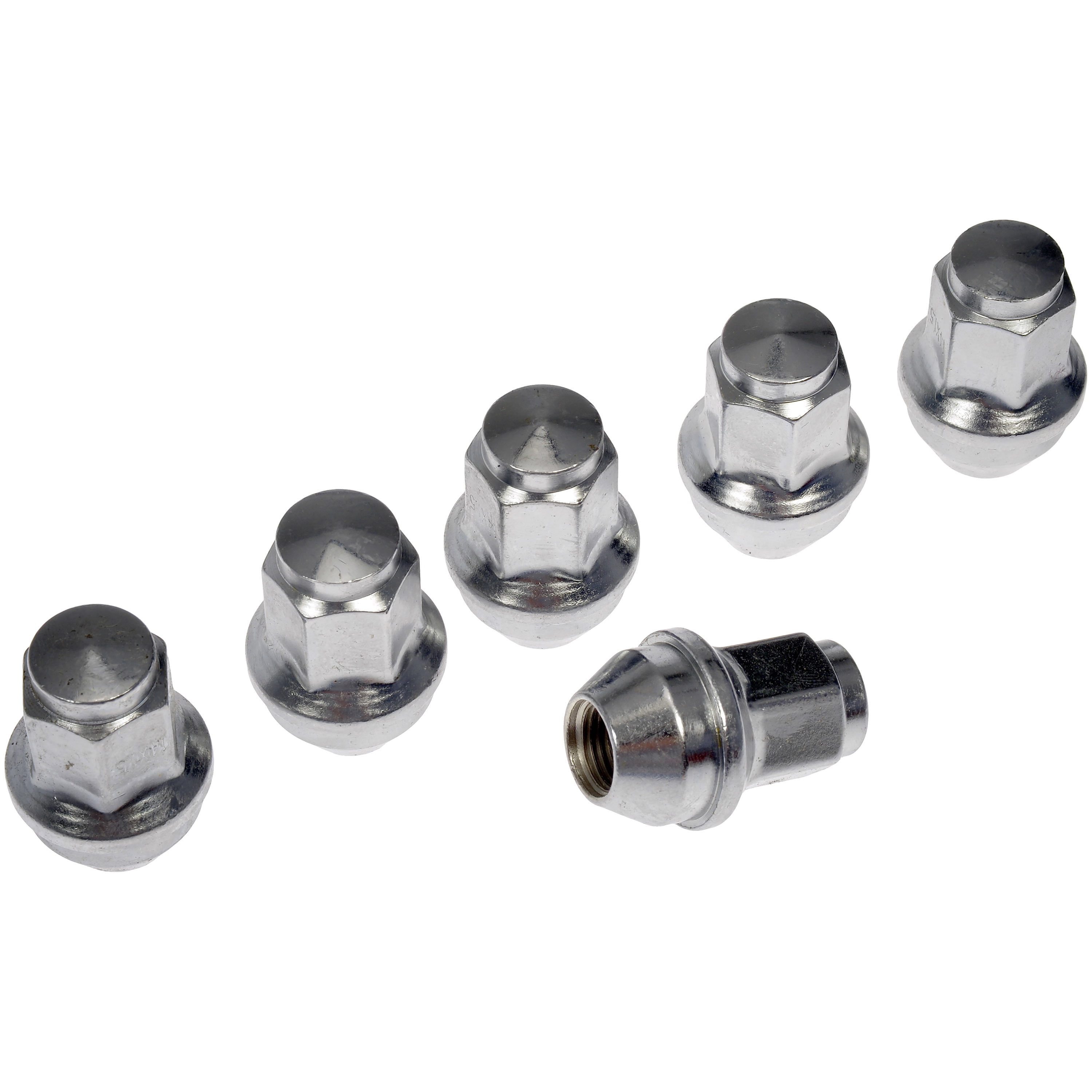 Dorman 611-008CD Wheel Lug Nut for Specific Ford / Lincoln Models, Chrome (Pack of 6)