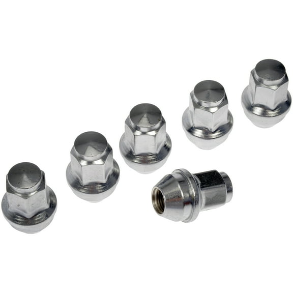 Dorman 611-008CD Wheel Lug Nut for Specific Ford / Lincoln Models, Chrome (Pack of 6)