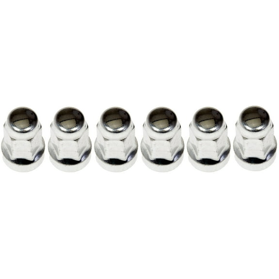 Dorman 611-288 Wheel Nut M14-2.0 Dometop - 21mm Hex, 54mm Length for Specific Ford / Lincoln Models (Pack of 10) (OE FIX)
