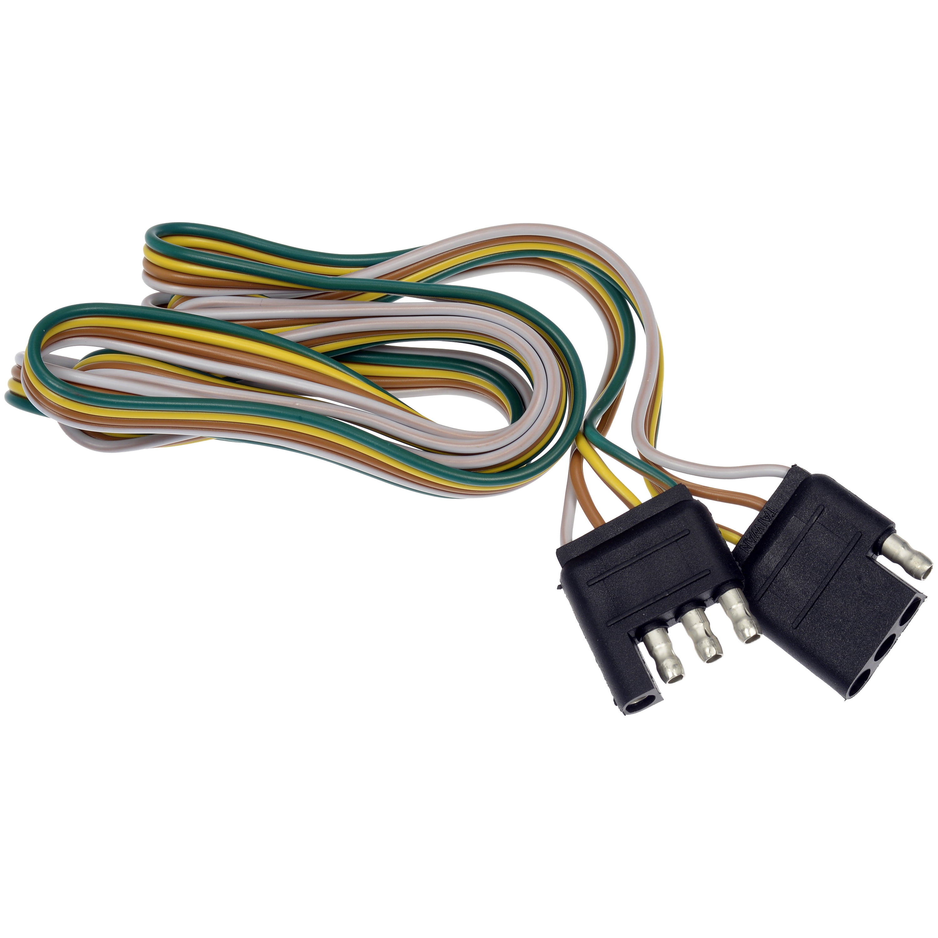 Dorman 62004 4-Flat Vehicle Side And Trailer Side Wiring Connectors (48"/12")