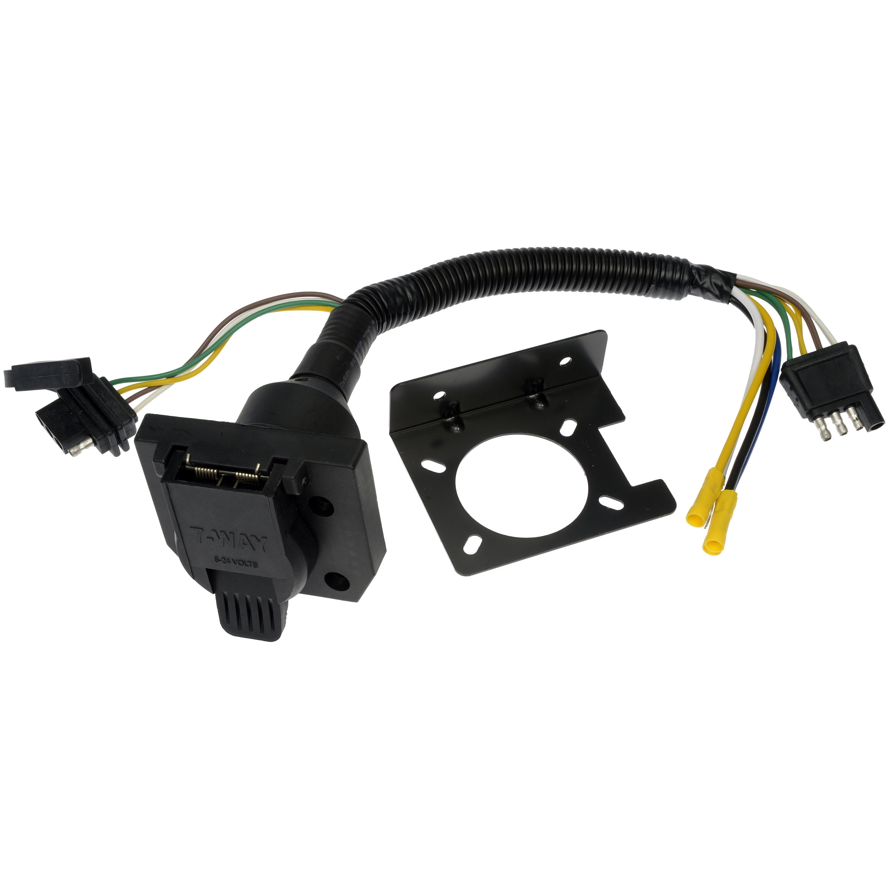 Dorman 62019 4-Flat Vehicle Side To 7-Blade And 4-Flat Trailer Side Multi-Output Connector