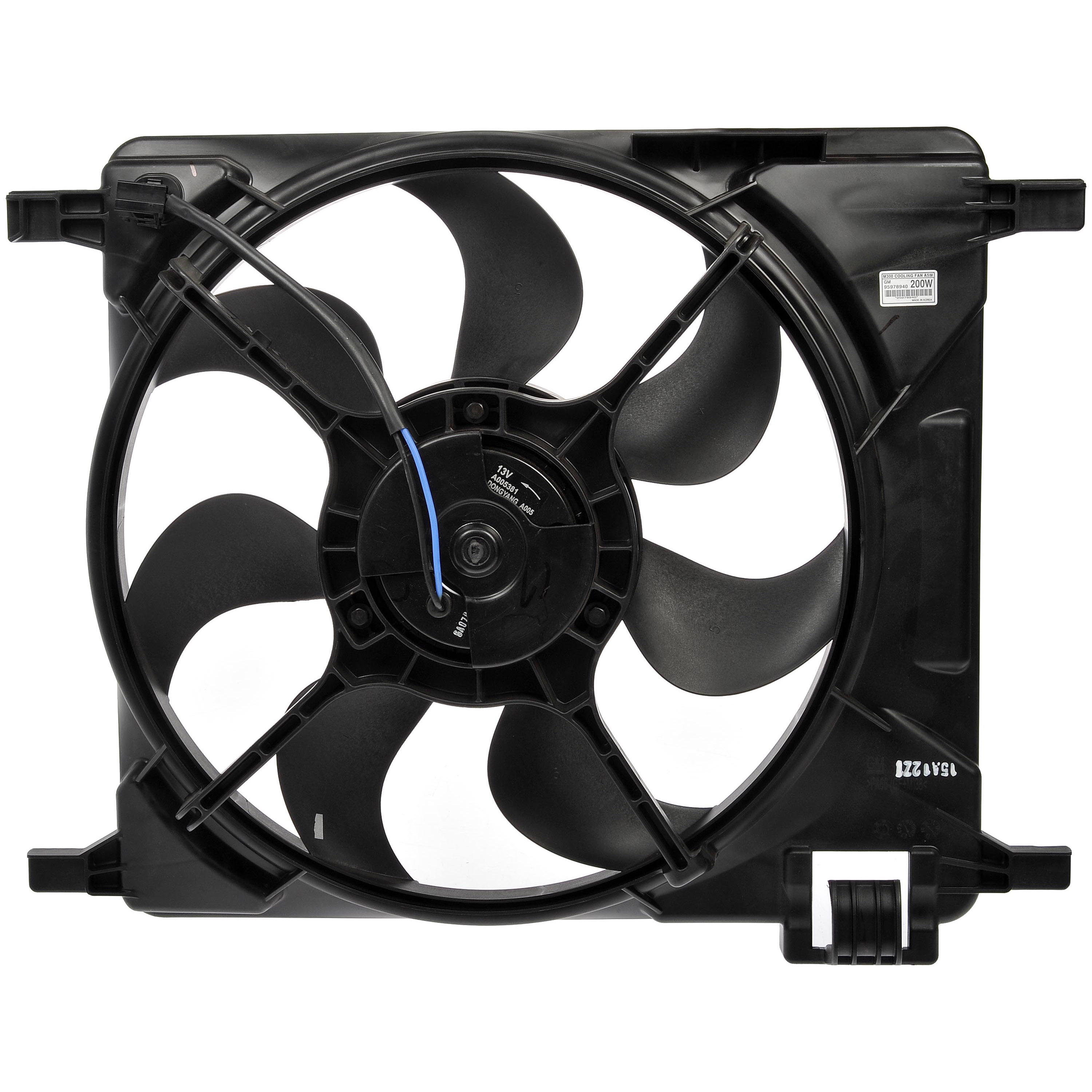 Dorman 621-959 Engine Cooling Fan Assembly for Specific Chevrolet Models Fits select: 2013-2015 CHEVROLET SPARK