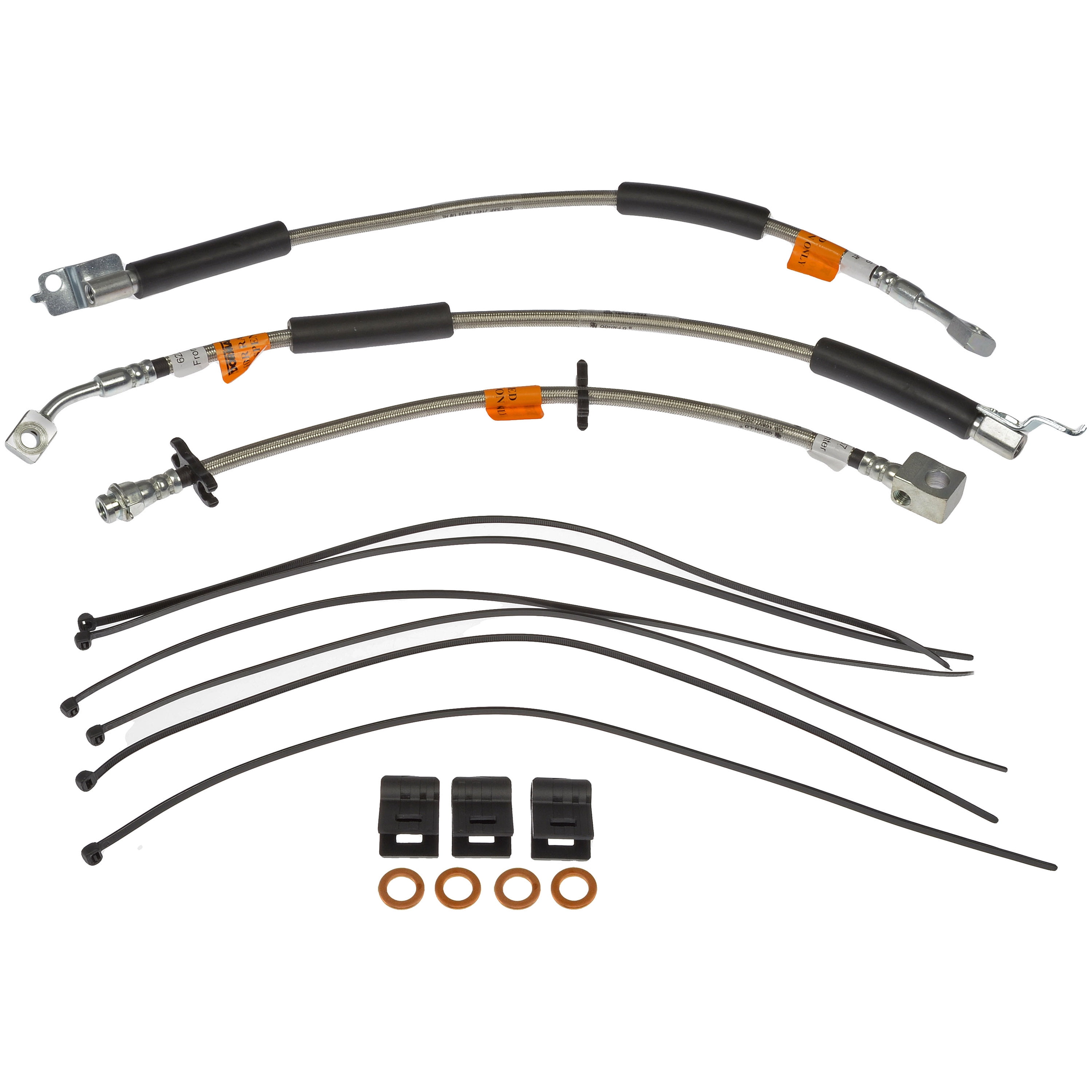 Dorman 622-213 Brake Hydraulic Hose Set for Specific Jeep Models