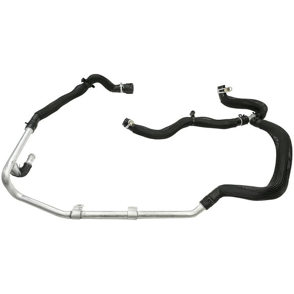 Dorman 626-821 HVAC Heater Hose Assembly for Specific Jeep Models, Black; Silver