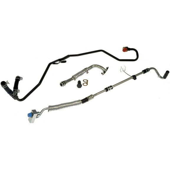 Dorman 667-496 Driver Side Turbocharger Coolant and Oil Supply / Return Line Kit for Specific Ford Models