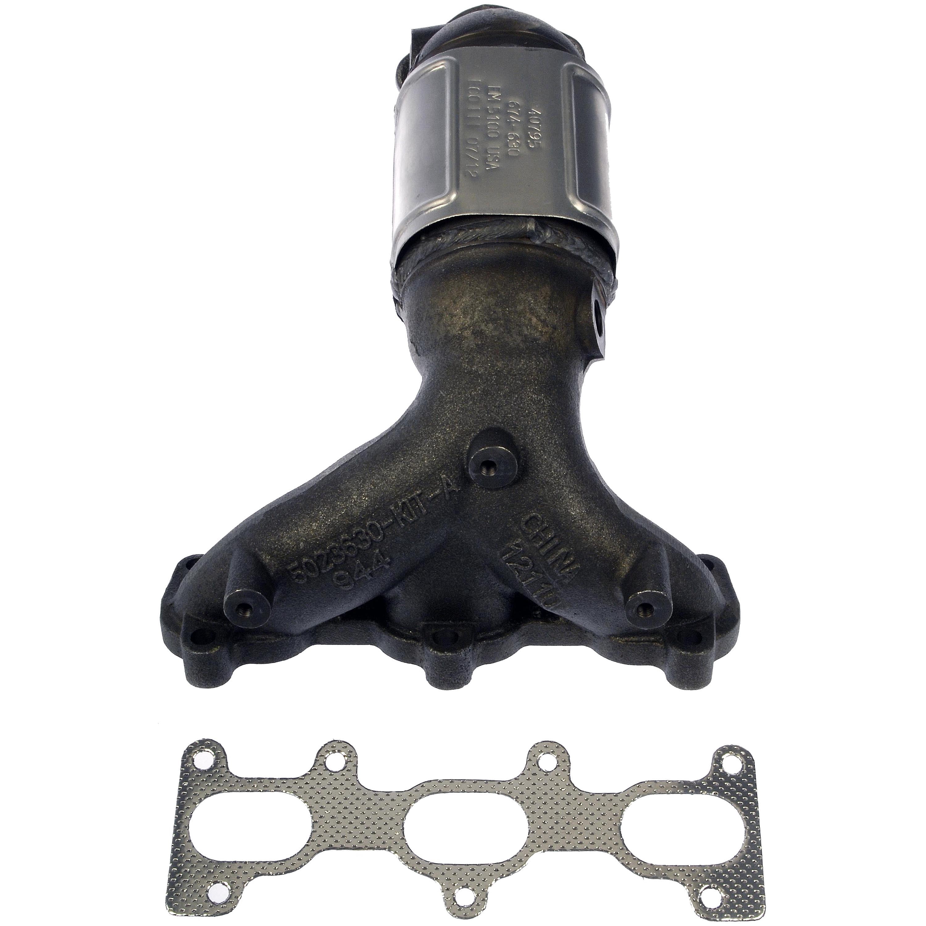 Dorman 672-630 Rear Catalytic Converter with Integrated Exhaust Manifold for Specific Hyundai / Kia Models