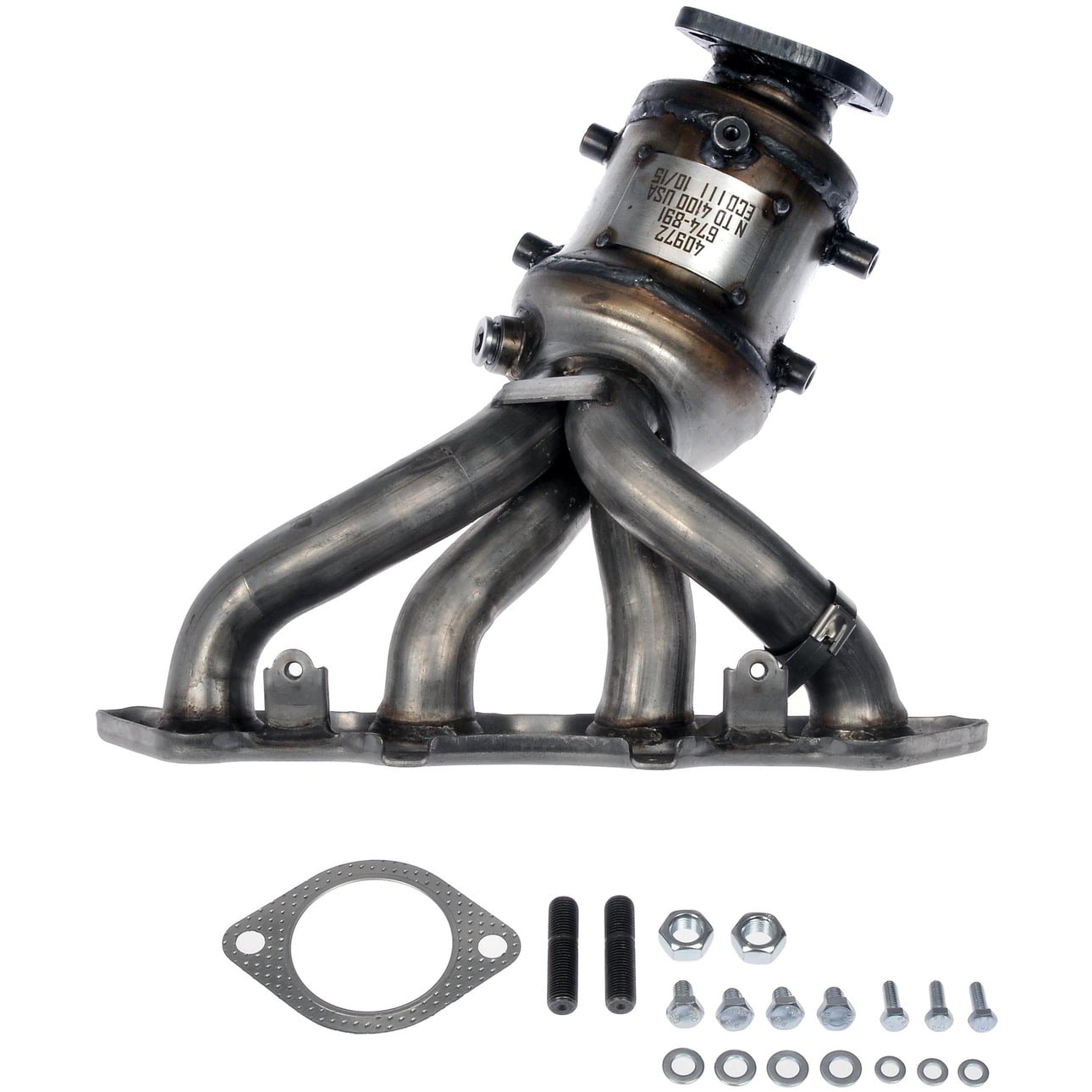 Dorman 674-891 Catalytic Converter with Integrated Exhaust Manifold for Specific Dodge / Hyundai / Kia Models, Natural