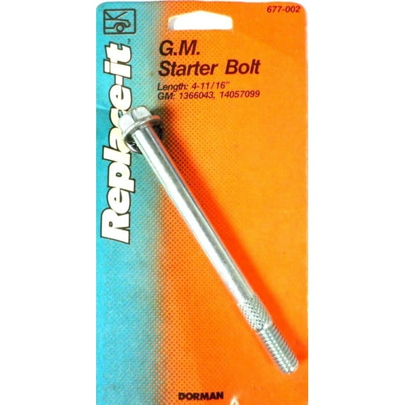 Dorman 677-002 G.M. Starter Bolt 677002 Length 4-11/16" GM 1366043, 14057099