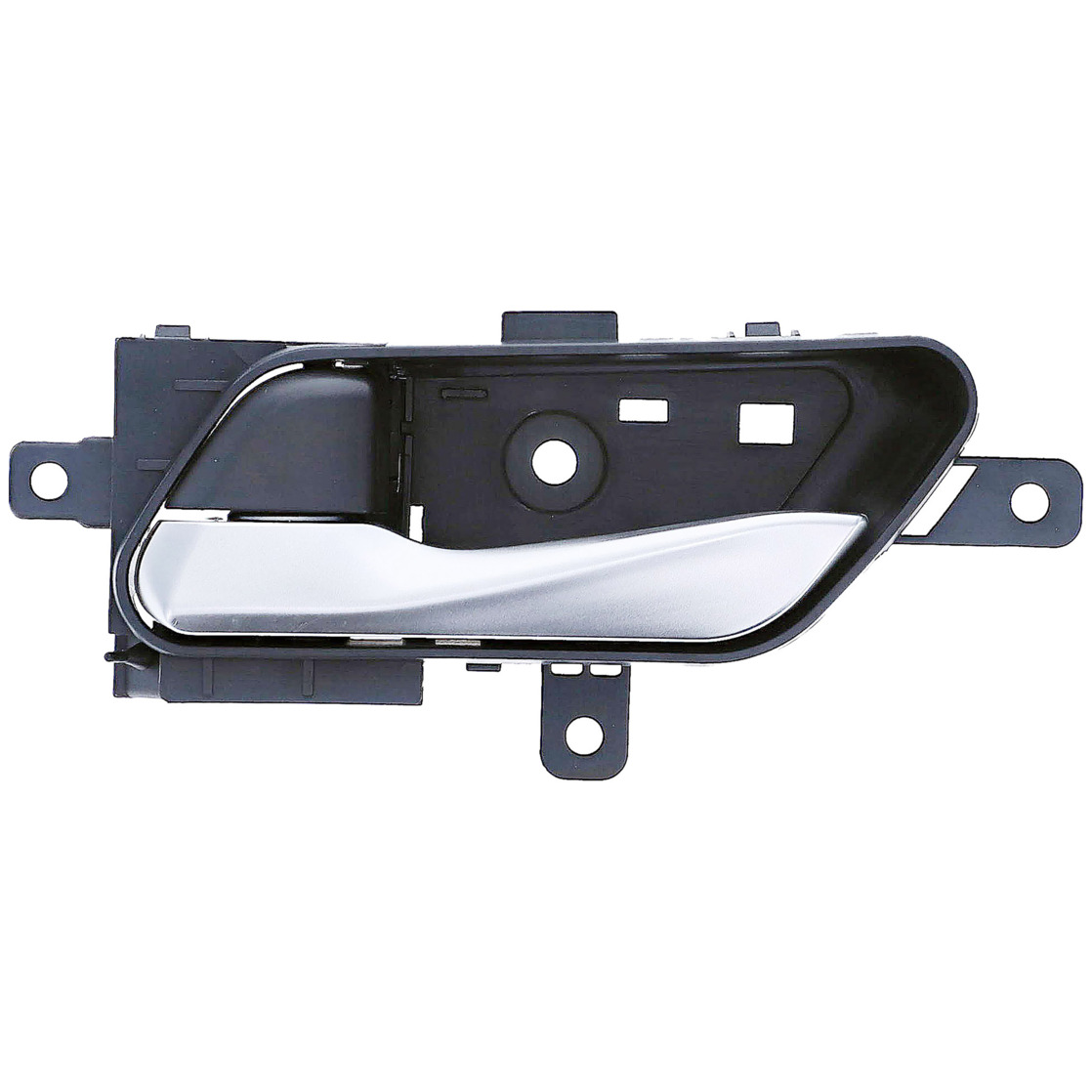 Dorman 67930 Interior Door Handle for Specific Nissan Models, Silver Lever and Black Knob
