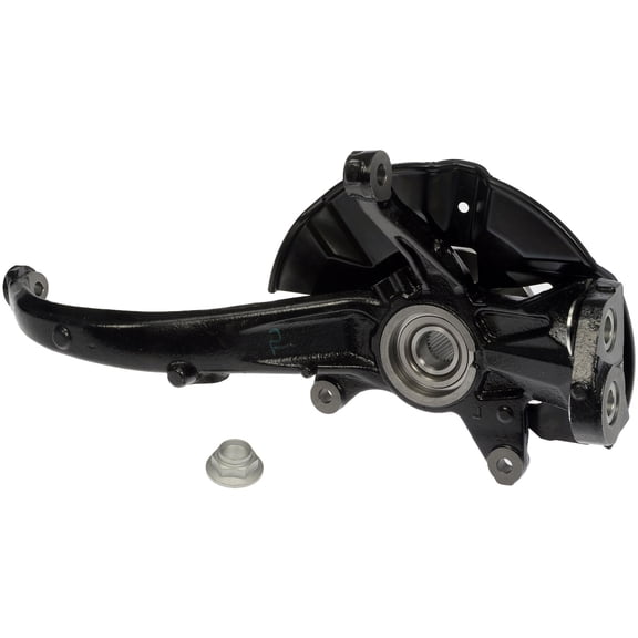 Dorman 686-379 Front Driver Side Steering Knuckle Kit for Specific Mazda Models, Black; Natural