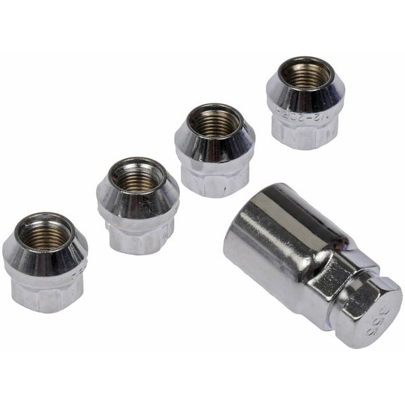 Dorman 711-226 Wheel Lock Set for Specific Models, Chrome (Pack of 4) Fits select: 1991-2019 FORD EXPLORER, 2007-2014 FORD EDGE