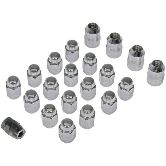 Dorman 711-241 Wheel Lock Set for Specific Models, Chrome (Pack of 20) Fits select: 1991-2019 FORD EXPLORER, 2007-2014 FORD EDGE