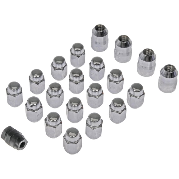 Dorman 711-241 Wheel Lock Set for Specific Models, Chrome (Pack of 20) Fits select: 1991-2019 FORD EXPLORER, 2007-2014 FORD EDGE