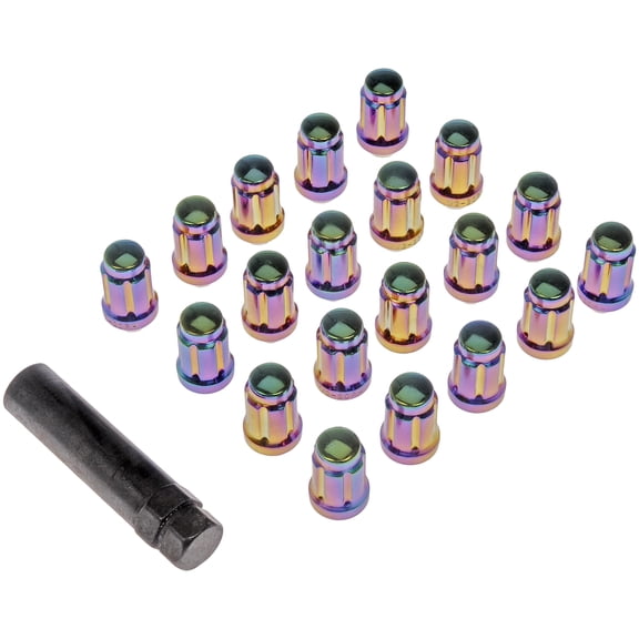 Dorman 711-255G Wheel Lock Set for Specific Models, Neo-chrome (Pack of 20) Fits select: 1991-2019 FORD EXPLORER, 2007-2014 FORD EDGE