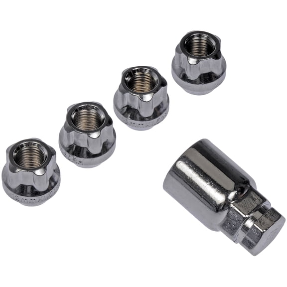 Dorman 711-326 Wheel Lock Set for Specific Chevrolet / Dodge Models, Chrome (Pack of 4)