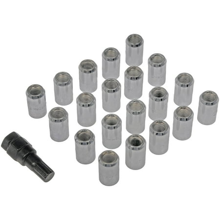 Dorman 711-345 Wheel Lock Set for Specific Models, Chrome (Pack of 20) Fits select: 1996-2021 TOYOTA RAV4, 1983-2021 TOYOTA CAMRY