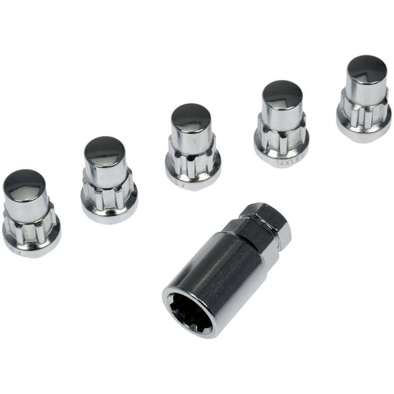 Dorman 712-628.5 Wheel Lock Set for Specific Models, Chrome (Pack of 5)