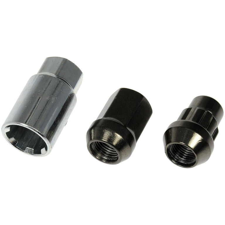 Dorman 713-275Z Wheel Lug Nut for Specific Models, Hyper Black Chrome (Pack  of 20) 