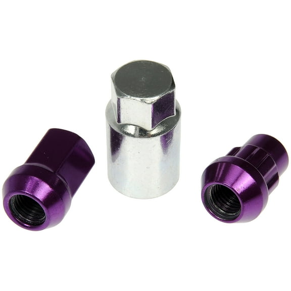 Dorman 713-375J Wheel Lug Nut for Specific Models, Purple Chrome (Pack of 20)