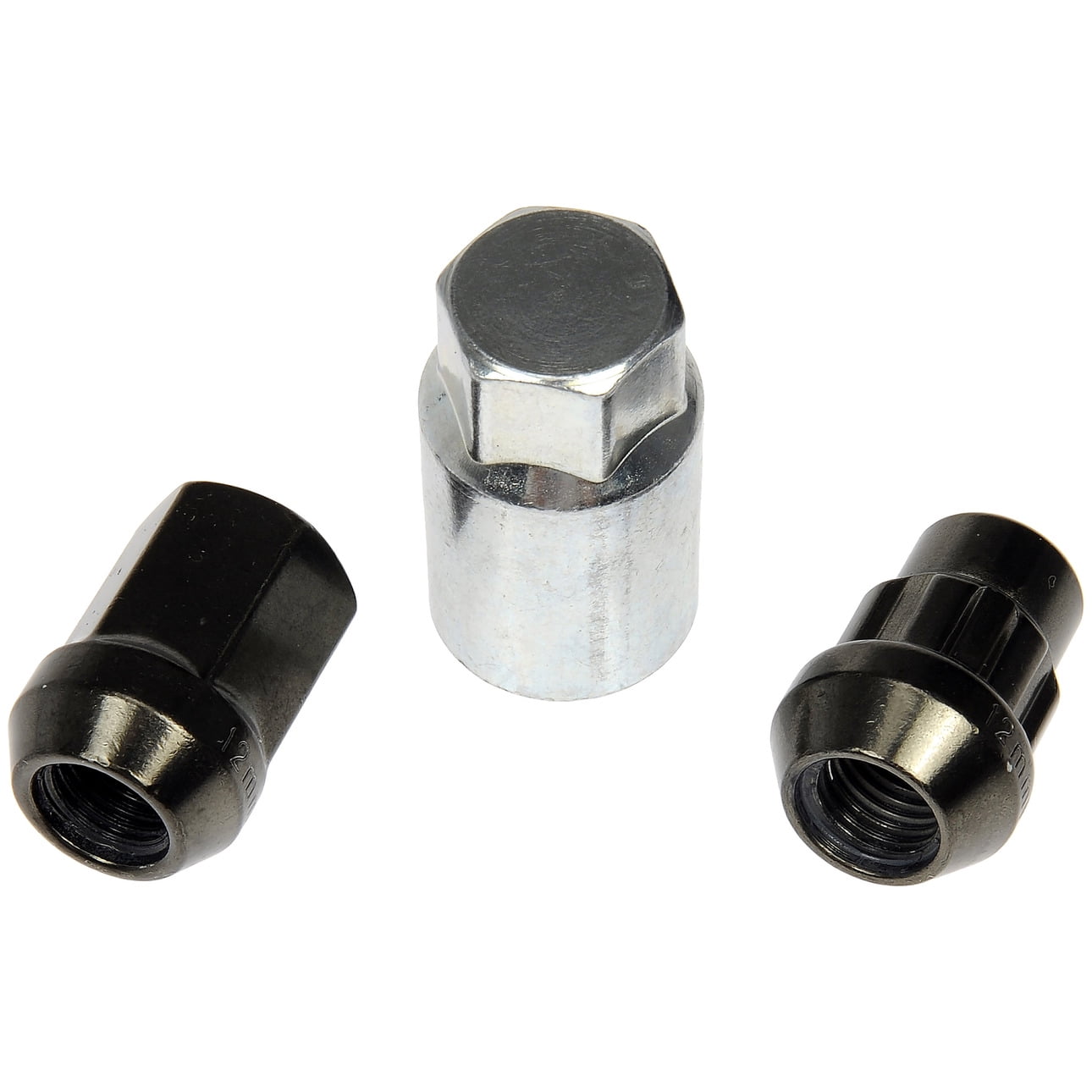 Dorman 713-375Z Wheel Lug Nut for Specific Models, Hyper Black Chrome (Pack of 20)
