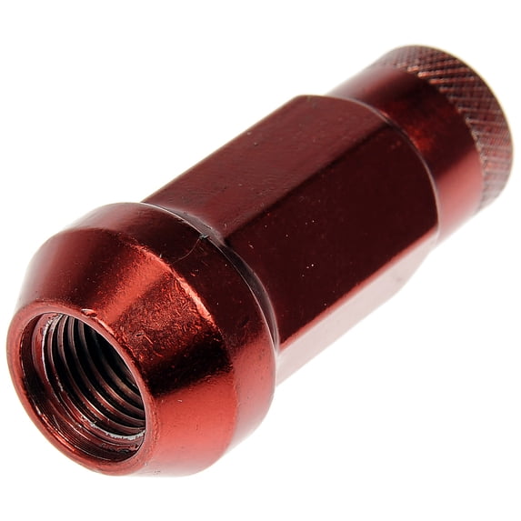 Dorman 713-485E Wheel Lug Nut for Specific Nissan Models, Red; Chrome (Pack of 20)