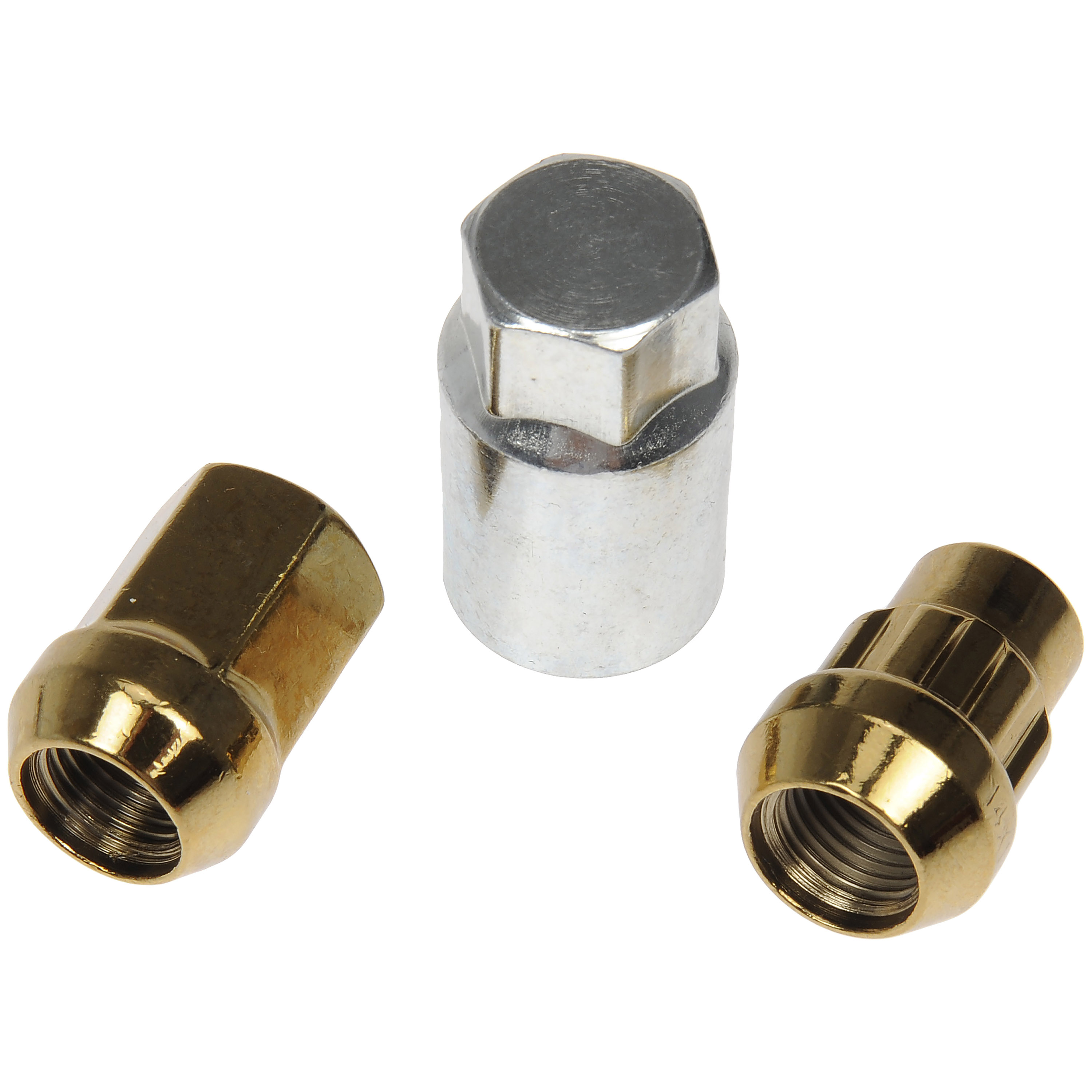Gold Lug Nuts Set Of 20 For Chevrolet GMC – M14x1.50, 60 Degree Conical Seat, OEM Style