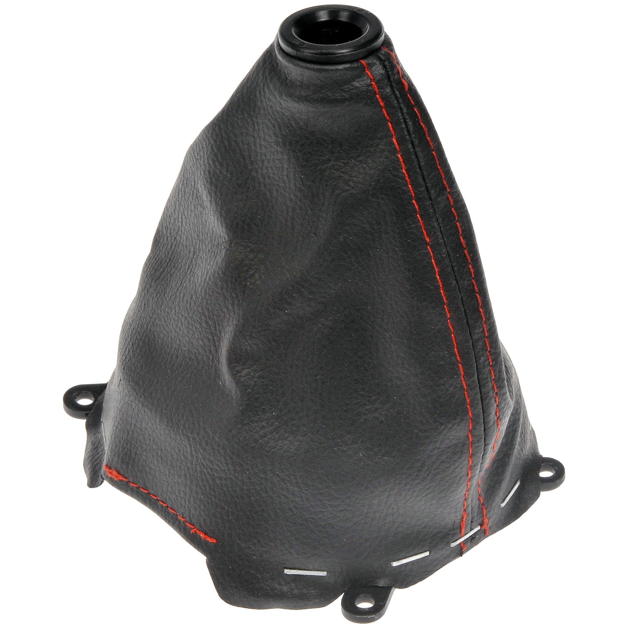 Dorman 76802 Shift Boot Black Red Stitch for Specific Honda Models, Black