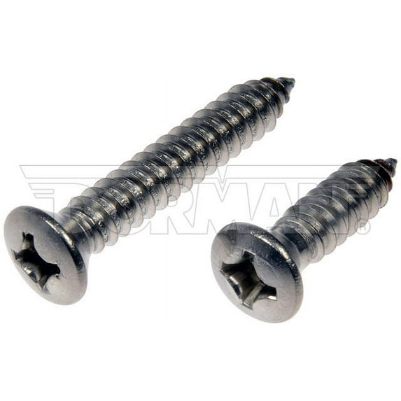 Dorman 784-180 Self Tapping Screw-Stainless Steel-Oval Head-No. 14 x 1 In., 1-1/2 In.