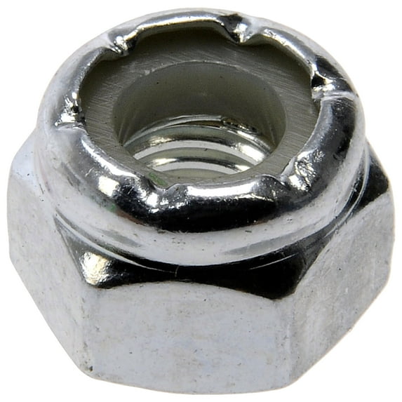 Dorman 784-764D Hex Lock Nuts With Nylon Ring - Grade 2 - 1/4 In.-28 , Pack of 3