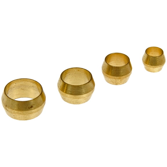 Dorman 785-318D Brass Compression Sleeve Assortment - 3/16 In., 1/4 In., 5/16 In., 3/8 In.  (Pack of 4)
