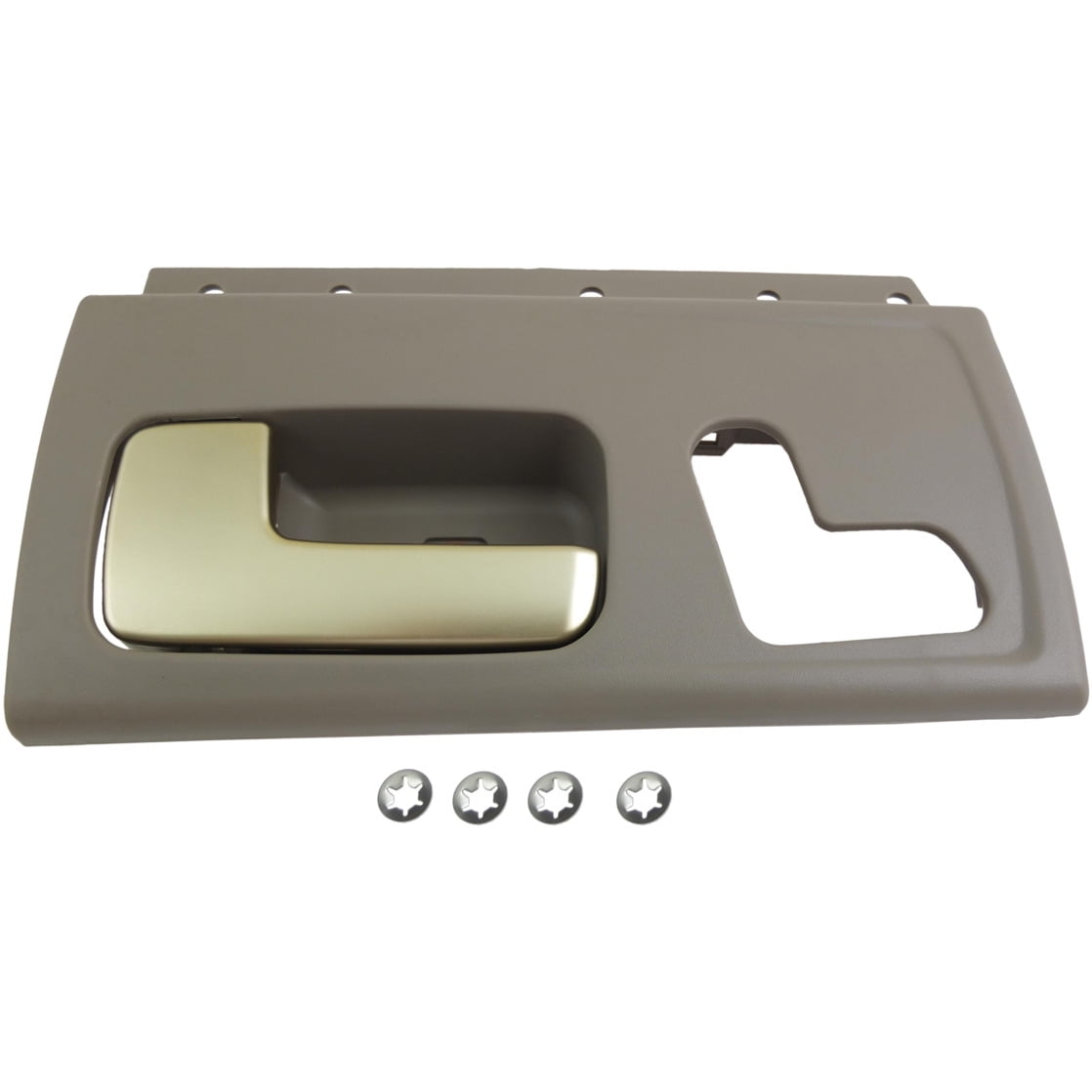 Dorman 80472 Front Driver Side Interior Door Handle for Specific Lincoln Models, Chrome; Gray