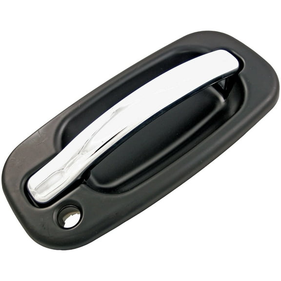 Dorman 80549 Front Passenger Side Exterior Door Handle for Specific Cadillac Models, Chrome Lever and Black Housing