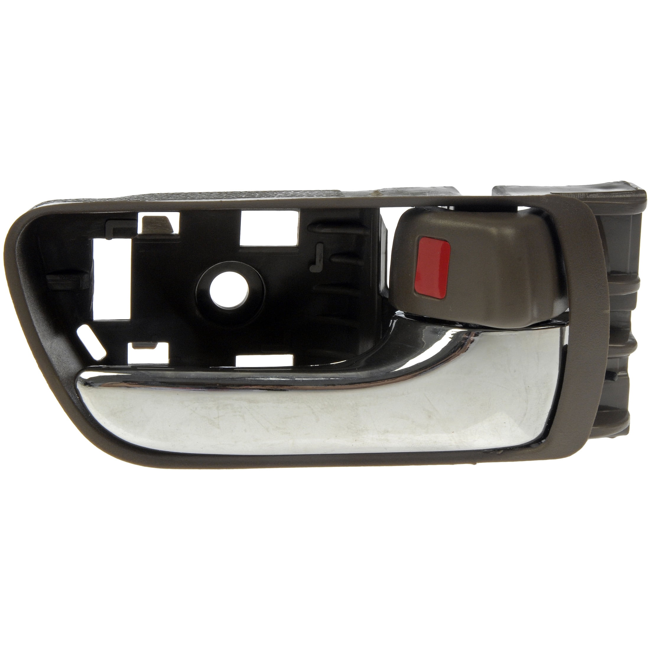 Dorman 81252 Front Passenger Side Interior Door Handle for Specific Toyota Models, Chrome Lever; Brown Housing