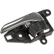 Dorman 81265 Driver Side Interior Door Handle for Specific Toyota Models, Chrome Lever; Black Knob